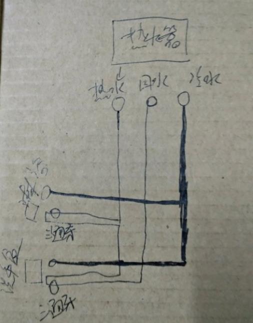 两个卫生间回水图示意，看高级水工师傅是如何布局的！